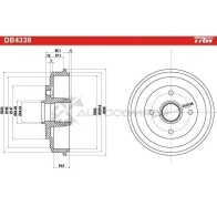 Тормозной барабан TRW 1 FIN0 1523127 3322937509560 db4338 - Изображение 2