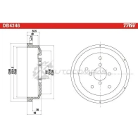 Тормозной барабан TRW db4346 3322937509584 1523137 67 6GZ - Изображение 2