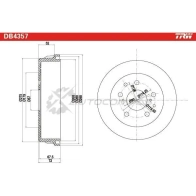 Тормозной барабан TRW 1523149 047 UV2F 3322937560035 db4357 - Изображение 2