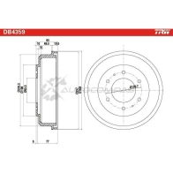 Тормозной барабан TRW db4359 3322937559770 1523151 NM0S2D 7 - Изображение 2