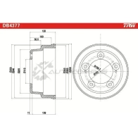 Тормозной барабан TRW 1523172 8Z 1W5K db4377 3322937560066 - Изображение 2