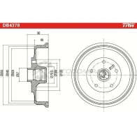 Тормозной барабан TRW HSKTM Q db4378 3322937560080 1523173 - Изображение 2