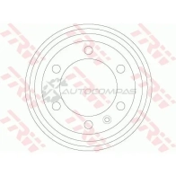 Тормозной барабан TRW 1523191 db4397 IX XQK2 3322938255244 - Изображение 1