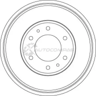 Тормозной барабан TRW 3322938148980 N3S YMU4 1523208 db4423 - Изображение 2