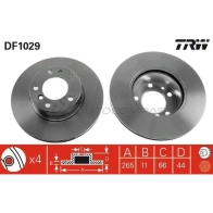 Тормозной диск TRW 3322936102908 1523249 NKP 5L df1029
