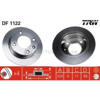 Тормозной диск TRW W9XK1 20 3322936112204 df1122 1523267