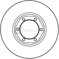 Тормозной диск TRW 1523291 df1416 3322936141600 0G 6C3 - Изображение 2