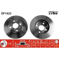 Тормозной диск TRW 3322936142300 1523295 df1423 DZ8U 1E7