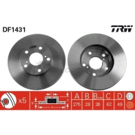 Тормозной диск TRW FBH JY df1431 1523300 3322937133314