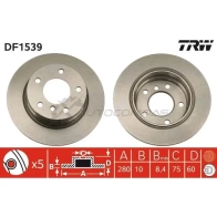 Тормозной диск TRW 3322936153900 df1539 WLJAH 56 1523333