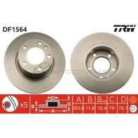Тормозной диск TRW 3 S9M10F 1523346 df1564 3322936156406 - Изображение 1