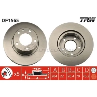 Тормозной диск TRW df1565 3322936156505 1523347 T X584 - Изображение 1