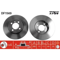 Тормозной диск TRW 1523349 O2SM 1 df1569 3322936156901