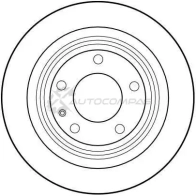 Тормозной диск TRW 1523364 df1592 C8 680 3322936159209 - Изображение 2