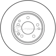 Тормозной диск TRW df1594 3322936159407 1523366 AE VIIQ2 - Изображение 2