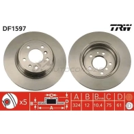 Тормозной диск TRW 1523369 df1597 3322937076062 ZN UZK