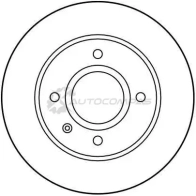 Тормозной диск TRW 3322936165804 df1658 8 ZV7UF 1523410 - Изображение 2
