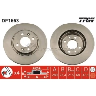 Тормозной диск TRW 1LQ 9XNP 1523414 3322936166306 df1663 - Изображение 1