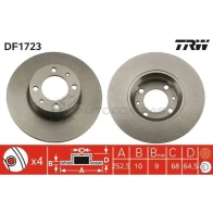 Тормозной диск TRW 3322936172307 8G 7OF df1723 1523449
