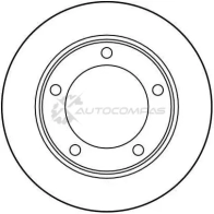 Тормозной диск TRW 3322936172505 KCVH 8P df1725 1523450 - Изображение 2