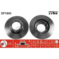 Тормозной диск TRW 1523483 3322936180302 df1803 MAN7 G