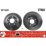 Тормозной диск TRW 1P RTXC df1805 1523485 3322936180500