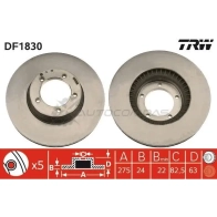Тормозной диск TRW 3322936183006 D1E E2 1523495 df1830 - Изображение 1