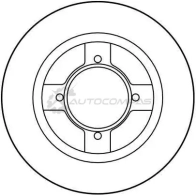 Тормозной диск TRW 3322936194507 df1945 1523525 BKJ N8G0 - Изображение 2