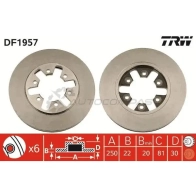 Тормозной диск TRW D2EO 49X 3322936195702 1523534 df1957