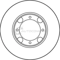 Тормозной диск TRW 1523535 A K0FK 3322936195801 df1958 - Изображение 2