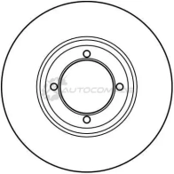 Тормозной диск TRW 3322936199205 SK X2W7 1523555 df1992 - Изображение 2