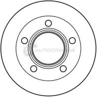 Тормозной диск TRW 3322937337293 4 ZGCM3A 1523563 df2008s - Изображение 2
