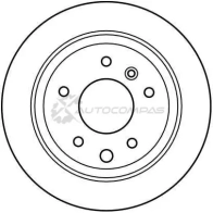 Тормозной диск TRW 1523584 Y E07H 3322936256007 df2560 - Изображение 2