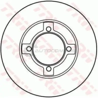 Тормозной диск TRW df2570 3322936257004 1523588 R ALTQY - Изображение 1