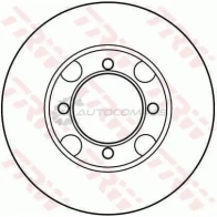 Тормозной диск TRW 1523590 3322936257202 df2572 4I K47V7 - Изображение 1