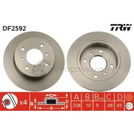 Тормозной диск TRW F LJT7I 1523611 df2592 3322936259206