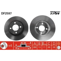 Тормозной диск TRW 3322937076253 F8 MCF32 df2597 1523617
