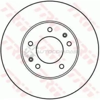 Тормозной диск TRW 3322937076321 df2606 A9NMG R Mazda RX-7