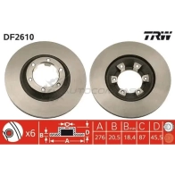 Тормозной диск TRW JKL MB 3322937076369 1523629 df2610 - Изображение 1