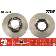 Тормозной диск TRW 3322937108275 df2633 1523648 NV Q5LR - Изображение 1