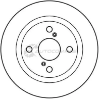 Тормозной диск TRW 3322937076659 1523657 Z8 3DCXK df2643 - Изображение 2