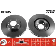 Тормозной диск TRW Opel Omega YSB 9I93 3322937076673 df2645