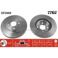 Тормозной диск TRW 1523670 3322937108381 D8S50 2 df2658