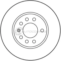 Тормозной диск TRW 3322937108619 4F R4DE 1523689 df2681 - Изображение 2