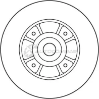 Тормозной диск TRW df2706bs 1523704 L QGDS7 3322937975426 - Изображение 2