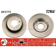 Тормозной диск TRW H9S4 3 1523765 df2775 3322937205684 - Изображение 1