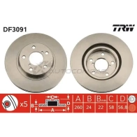 Тормозной диск TRW SZ3E 1 1523821 3322937132119 df3091