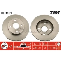 Тормозной диск TRW 3322937118045 2CA IT 1523825 df3101 - Изображение 1