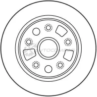 Тормозной диск TRW 3322937184521 df3117 KJ35J W3 1523834 - Изображение 2