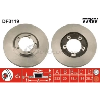Тормозной диск TRW 4SPSM C 1523836 DF3119 3322937184545